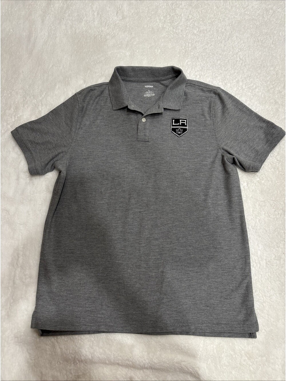 Men's Sonoma Los Angeles Kings Polo Shirt - Gray - Size Large